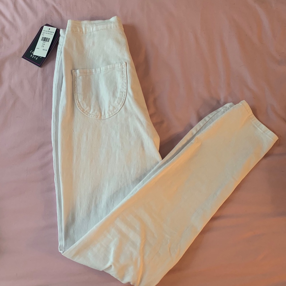 White high waisted fashion nova jeans